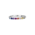 ANILLO MABINA PLATA MULTICOLOR - 523158