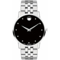 RELOJ MOVADO 2 AGUJAS AC 40MM ESF NEGRA - 0607201