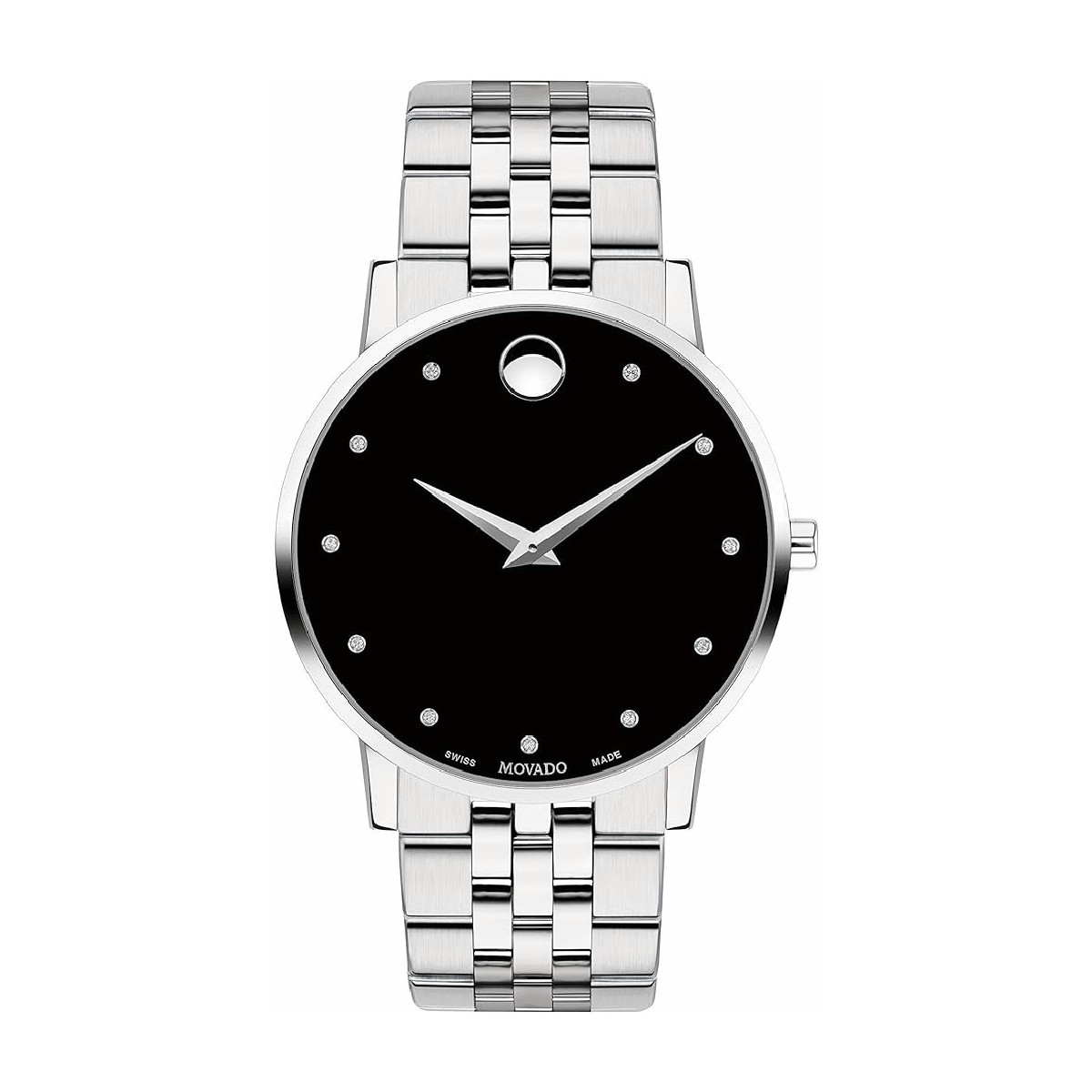 RELOJ MOVADO 2 AGUJAS AC 40MM ESF NEGRA - 0607201