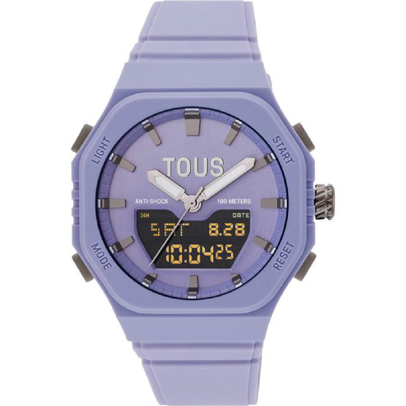 RELOJ TOUS BET ANAL/DIGITAL IP GREY LILA - 3000135000