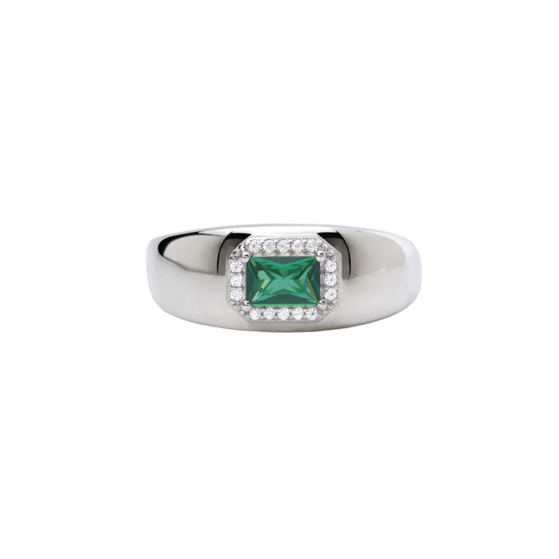 ANILLO MABINA PLATA ESMERALDA - 523272